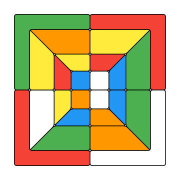 CubeIt solving a 2&times;2 cube, and back