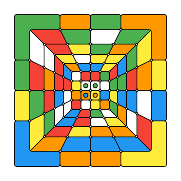 CubeIt solving a 4&times;4 cube, and back