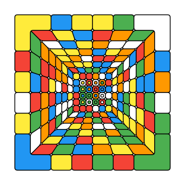 CubeIt solving a 6&times;6 cube, and back