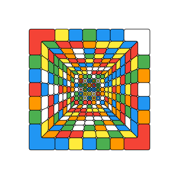 CubeIt solving a 7&times;7 cube, and back