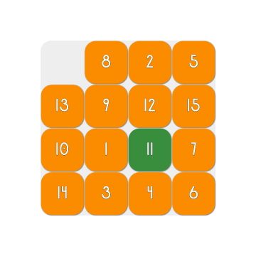 SquareIt solving a 4&times;4 board, and back