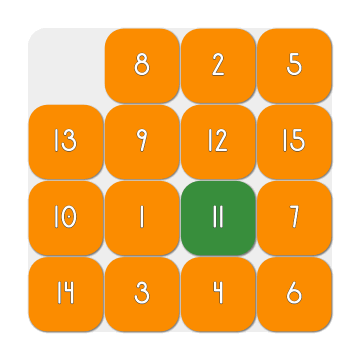 SquareIt solving a 4&times;4 board, and back